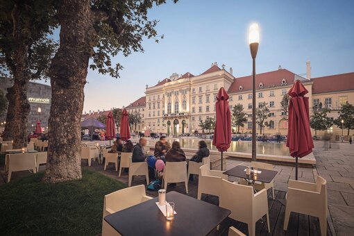Museum quarter | Vienna | © WienTourismus | Christian Stemper Museum quarter in the evening | Vienna | © WienTourismus | Christian Stemper