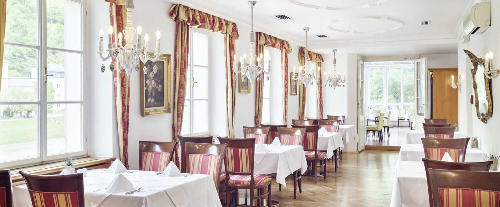 Restaurant "Symphonie" seating area | Hotel Altstadt Salzburg