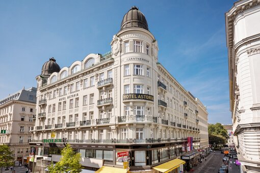 Außenansicht Hotelgebäude | Hotel Astoria in Wien
