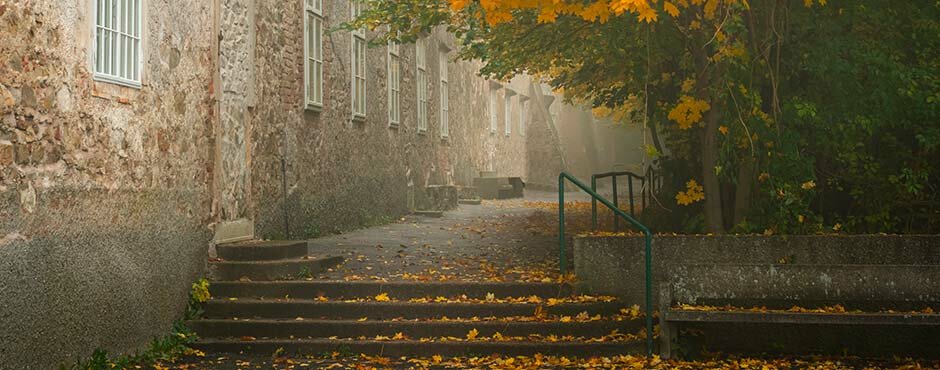 Stairs in the mist