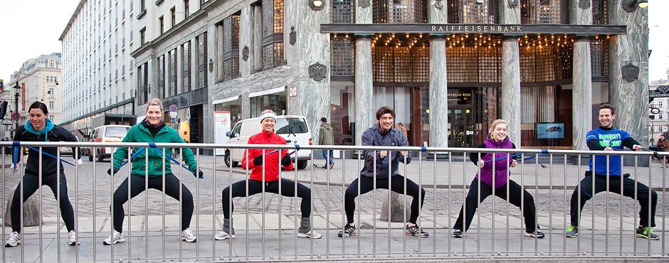 Ob bei einem Workout im Vienna City Boot Camp oder bei einem Lauf mit den Adidas Runners, auspowern kann sich jeder.  | © Vienna City Boot Camp