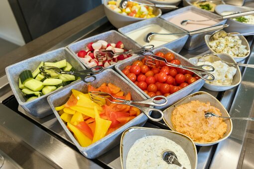 Breakfast buffet with vegetables | Hotel Bosei in Vienna