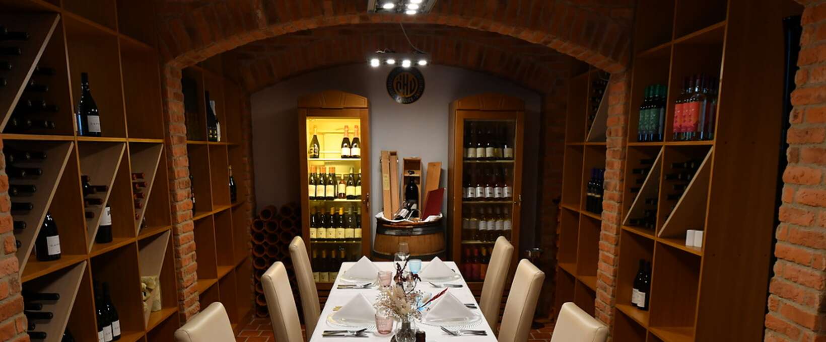 Vinothek | Hotel Ljubljana in Slovenia Vinothek with laid table | Hotel Ljubljana in Slovenia