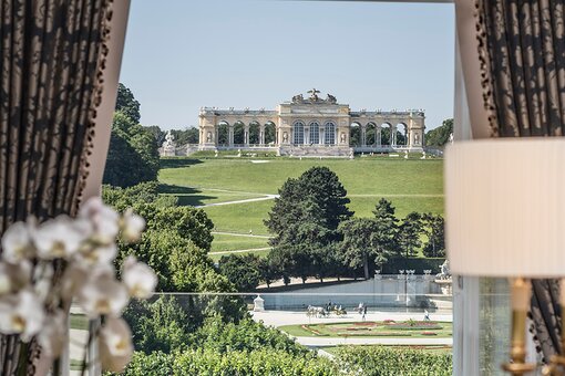 Ausblick | Schloss Schönbrunn Grand Suite in Wien Ausblick auf die Gloriette | Schloss Schönbrunn Grand Suite in Wien