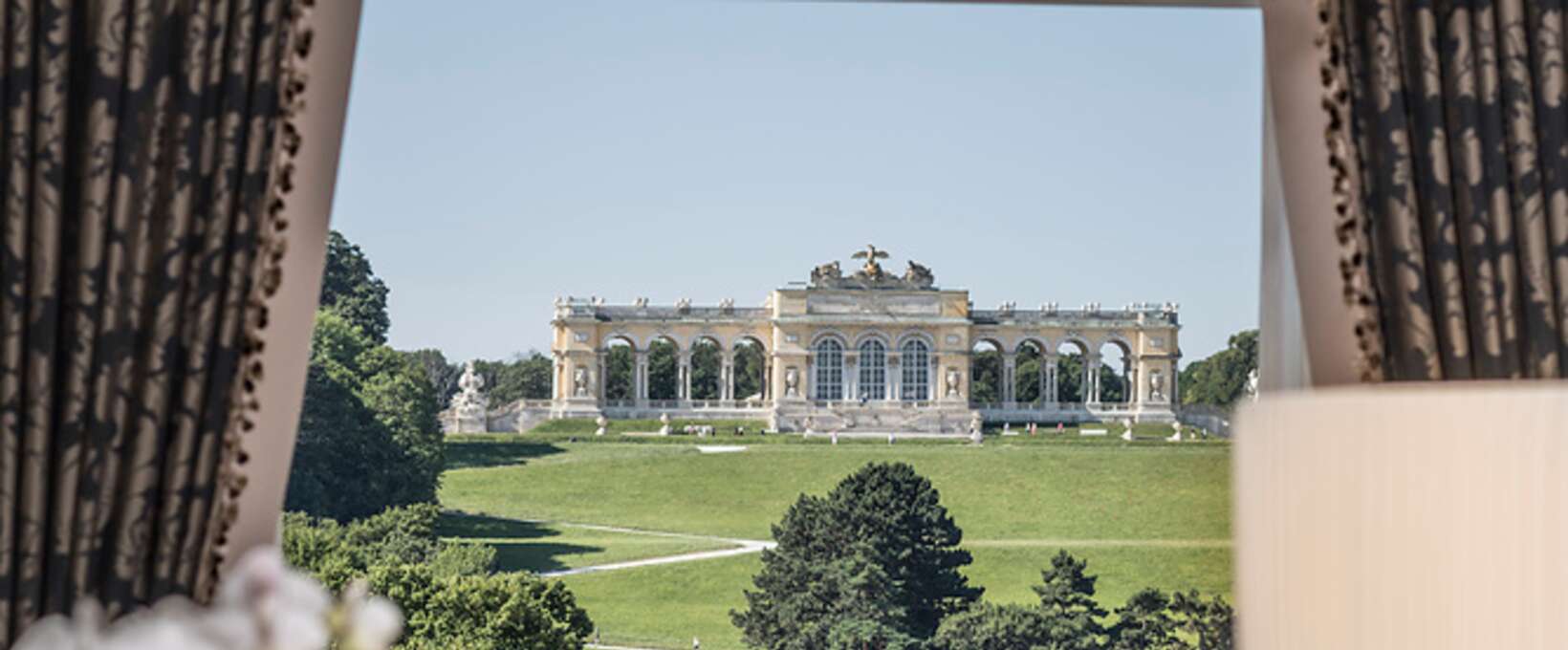 Window view to the Gloriette | Schloss Schönbrunn Grand Suite in Vienna