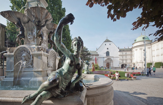 Leopoldsbrunnen mit Statue | Innsbruck | © 2010 | TVB Innsbruck