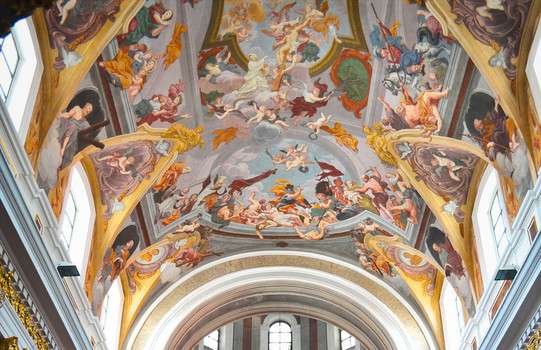 St. Nikolaus cathedral inside view | Ljubljana | © Monica Scott