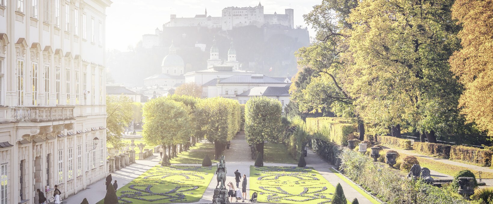 Mirabell Garten mit Blick auf die Hohensalzburg | Salzburg 