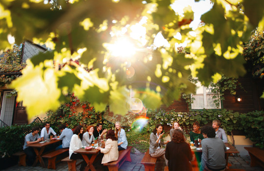 Heuriger im Innenhof | Wien | © Wien Tourismus | Peter Rigaud