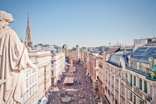 Graben with a view from above | Vienna | © Wien Tourismus | Christian Stemper