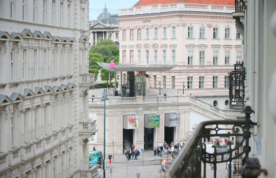  View of the Albertina from the balcony Hotel Astoria | Vienna