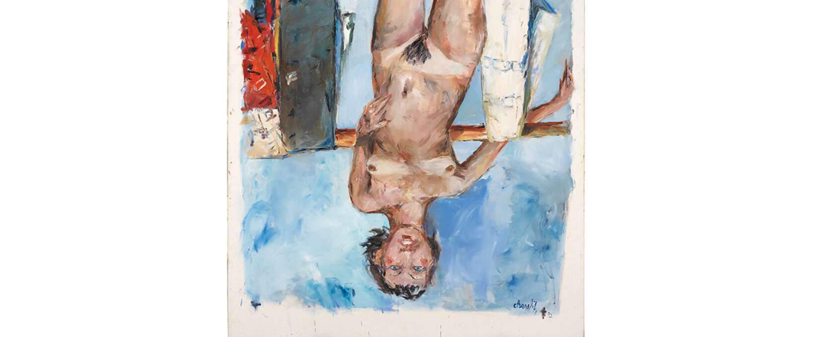 Female Nude, 1972 Oil on canvas | © Georg Baselitz 2023, Louisiana Museum of Modern Art