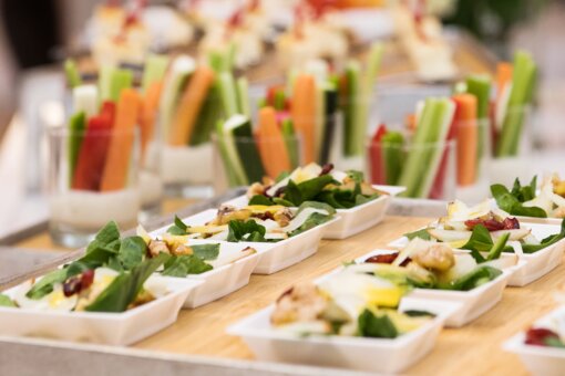 Buffet Buffet with vegetable sticks